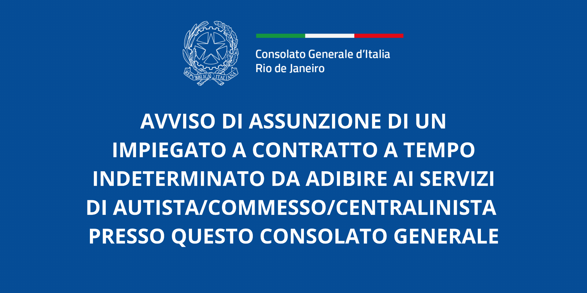 Avviso Assunzione